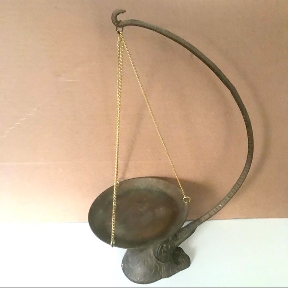 Brass Metal Elephant Decor - Picture 2 of 7